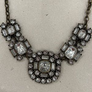 J. Crew Cubic Zirconia / Brass Necklace